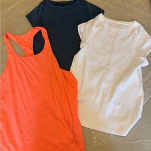 We The Free & FP Movement Women's Tops - Orange, Blue, White Sz Large